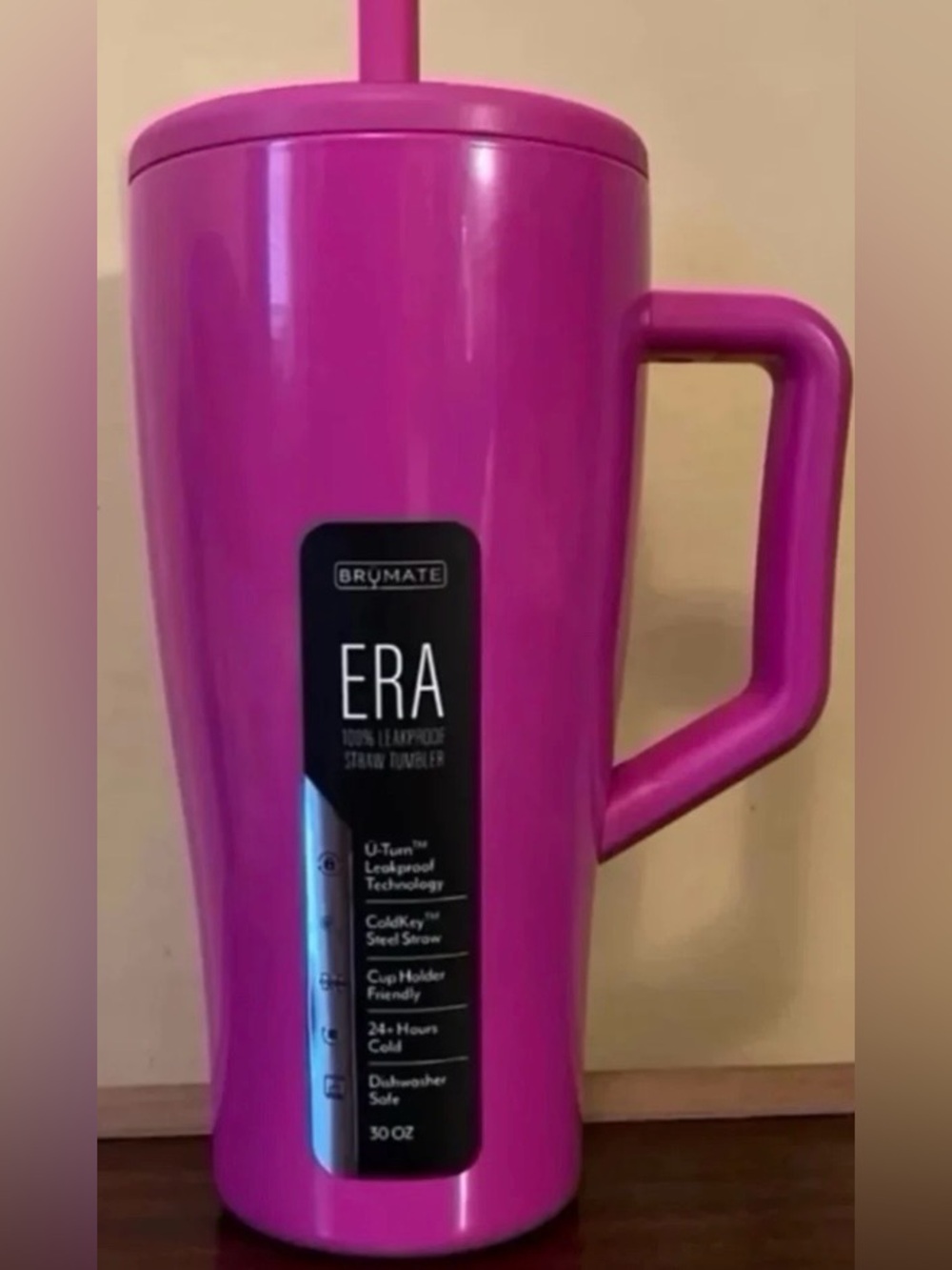 BrüMate ERA 30oz Leakproof Straw Tumbler - Vivid Magenta